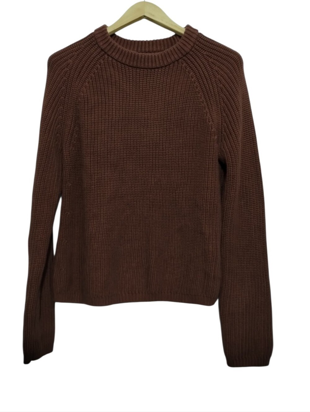 Quince 100% Organic Cotton Fisherman Crew Sweater Women's M Chunky Minimalist